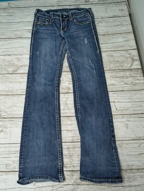 Cowgirl Tuff Hot Stuff Embellished Low Rise Jeans Size 28